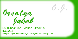 orsolya jakab business card